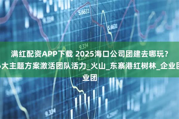 满红配资APP下载 2025海口公司团建去哪玩?6大主题方案激活团队活力_火山_东寨港红树林_企业团